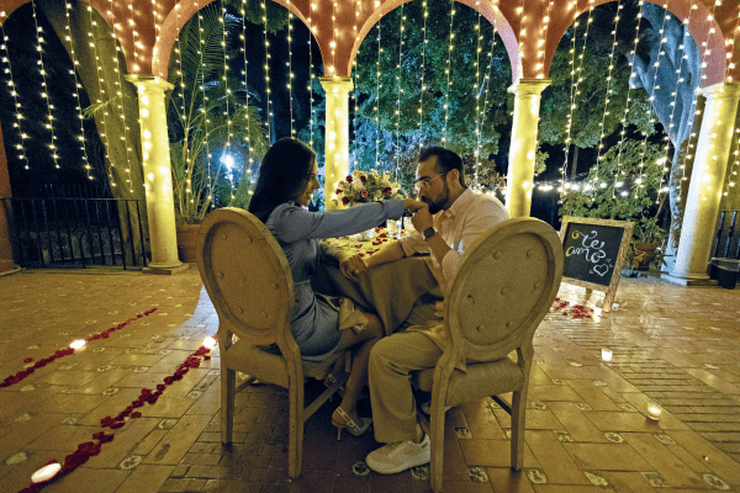 Romantic dinner Racquet Cuernavaca Hotel